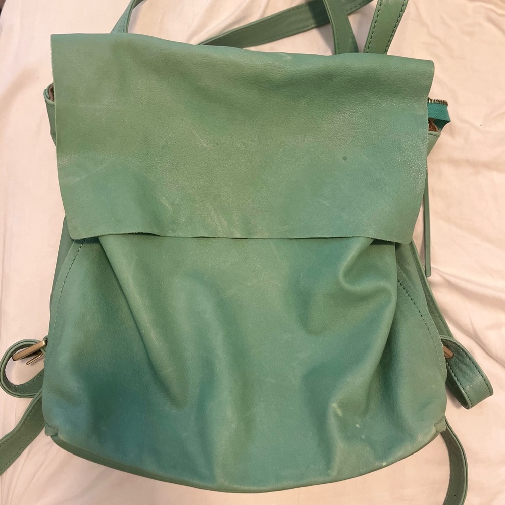 HOBO Sojourn Convertible Leather Shoulder Backpack - Picture 5 of 5